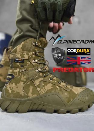 Тактичні черевики alpine crown military predator піксель