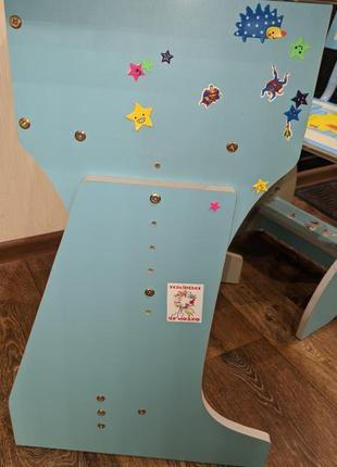 Дитячий стіл зі стільцем "растишка". багато положень5 фото