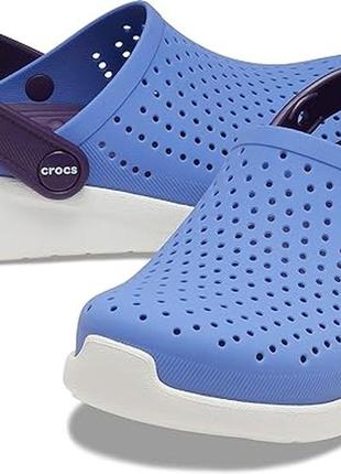 Крокс лайтрайд клог детские фиолетовые crocs literide kids lapis/mulberry7 фото