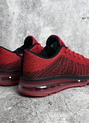 Кроссовки 40-45 мужские max flyknit red / кросівки чоловічі червоні7 фото