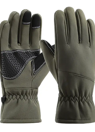 Рукавички тактичні теплі олива l