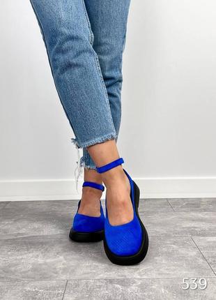 Легкі зручні балетки на низькій платформі5 фото