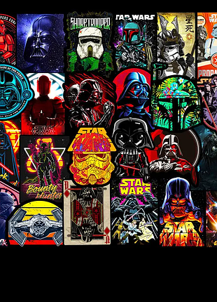 Набір вінілових наклейок, стікерів (наклейок) зоряні війни