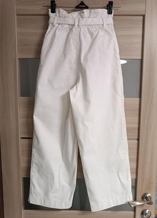 Стильные широкие укороченные брюки7 фото
