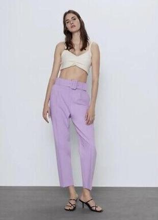 Zara брюки лиловые хс
