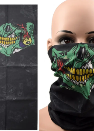 Маска балаклава з черепом skull кольорова