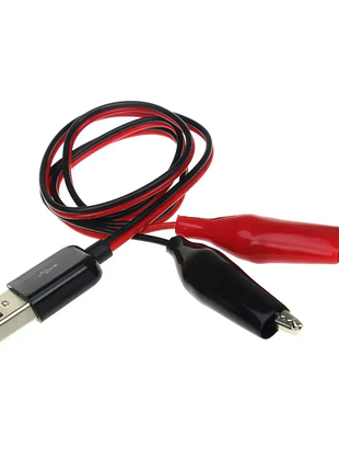 Перехідник usb тато - затискачі крокодили для usb