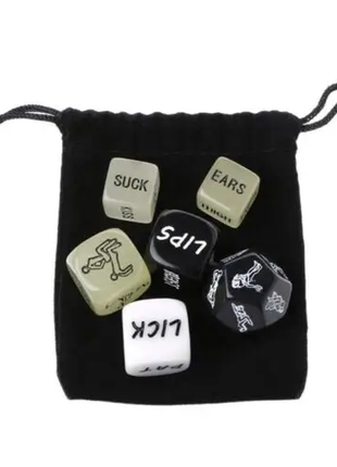 Набір кубиків із позами для сексу dice set 6 штук