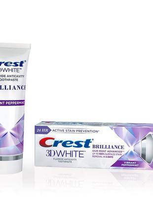 Зубна паста crest 3d white brilliance 130г, оригінал, made in usa 🇺🇸