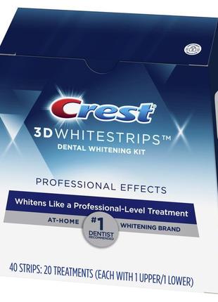 Відбілюючі смужки crest 3d whitestrips professional effects8 фото