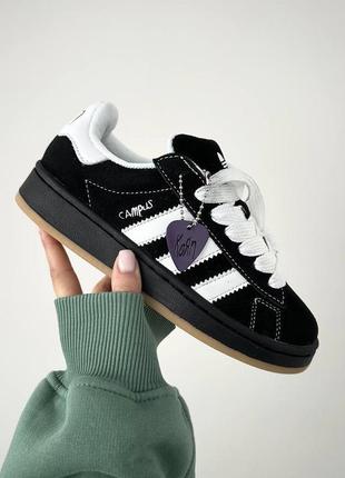 Адидас кампус кеды черные adidas campus x korn black