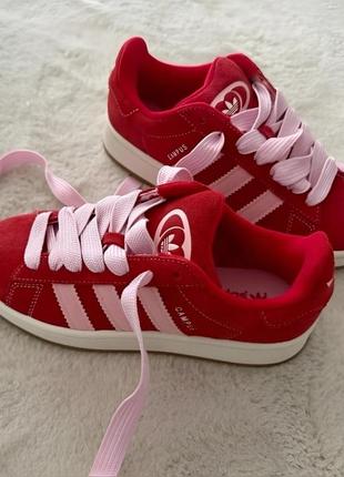 Кроссовки adidas campus 00s better scarlet clear pink1 фото