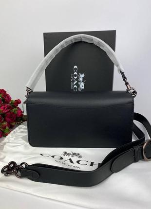 Шкіряна сумка coach tabby black2 фото