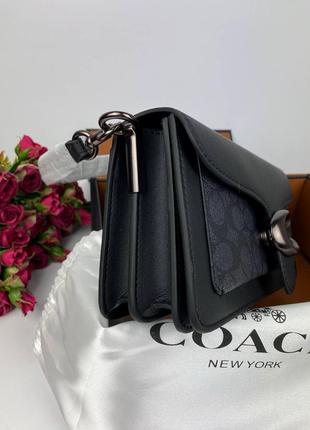 Шкіряна сумка coach tabby black7 фото