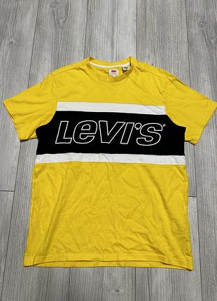 Футболка levi's colour block logo crew neck