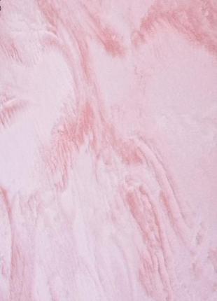 Ковер из искусственного меха rabbit розовый, ворс 2,7 см, плотный, очень мягкий 75*200 "kg"