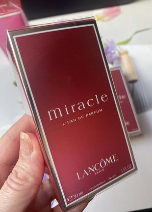 Lancome miracle парфюмированная вода edp 30 ml (оригинал)1 фото