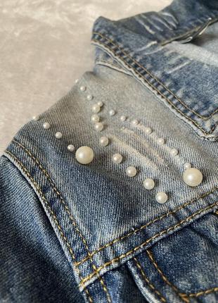 Джинсова куртка джинсовка жакет3 фото