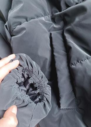 Черная куртка пуфер деми на весну осень zara 11 12 лет7 фото