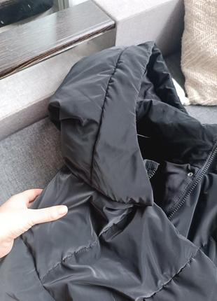 Черная куртка пуфер деми на весну осень zara 11 12 лет9 фото