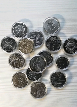 Набор монет, юбилейные 10 гривен вооруженные силы, збройні сили