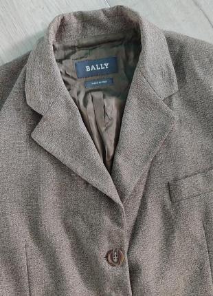 Пиджак bally, удлиненный, оверсайз, шерсть5 фото