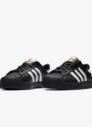 Кроссовки adidas superstar black2 фото