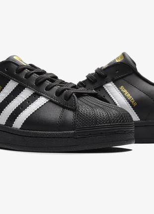 Кроссовки adidas superstar black7 фото