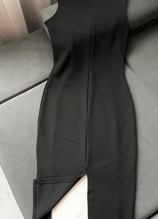 Платье платье миди по фигуре черно-белое ♥️4 фото
