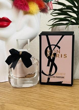 Оригінальна мініатюра парфумів оригінал yves saint laurent mon paris подарочная миниатюра оригинал духи1 фото