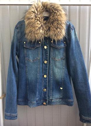 Итальянская джинсовая курточка fracomina, p.l, на рост 152-160