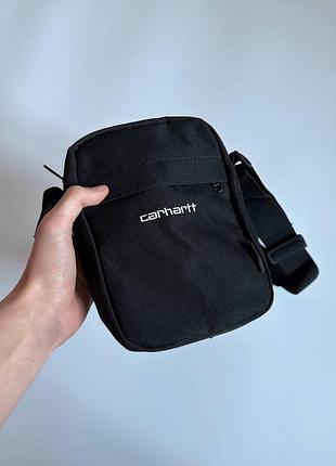 Минималистичный мессенджер carhartt черный, борсетка кархарт, сумка мужская/подростковая через плечо купить black