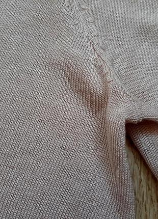 Пудровый свитер h&m (50% вискоза), р.s6 фото