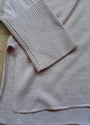 Пудровый свитер h&m (50% вискоза), р.s7 фото