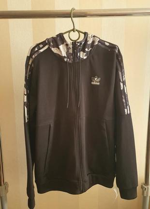 Капюшонка adidas адідас з камуфляжним принтом camo poly fzhd