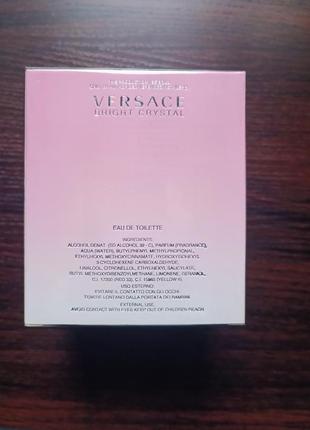 Versace bright crystal edt 90ml original pack9 фото