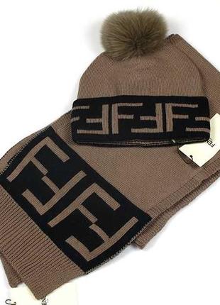 Стильний набір fendi roma (фенді) в 3-х кольорах.7 фото