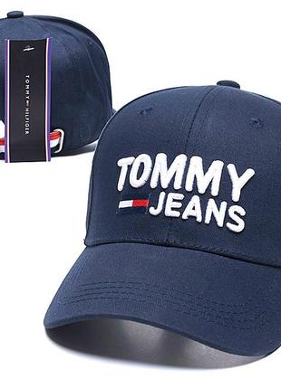 Кепка бейсболка tommy jeans/tommy hilfiger (томмі хілфігер)3 фото