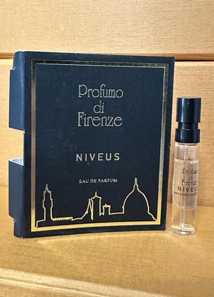 Фруктово цветочный profumo di firenze niveus пробник оригинал парфюмированная вода
