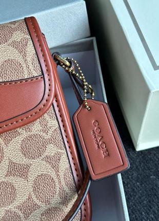 Сумочка жіноча coach tall studio phone crossbody bag (арт: 99068)7 фото