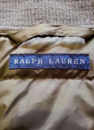 Оригинальная винтажная  пуховая жилетка жилет ralph lauren1 фото