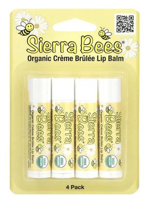 Органічний бальзам для губ sierra bees "creme brulee lip balm2 фото