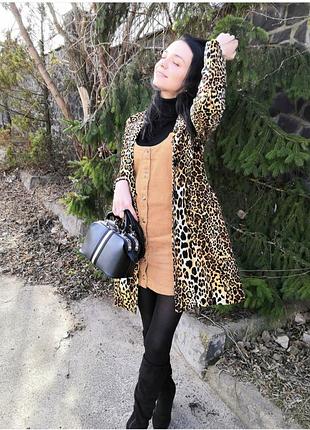 Легке пальто леопард denny rose8 фото