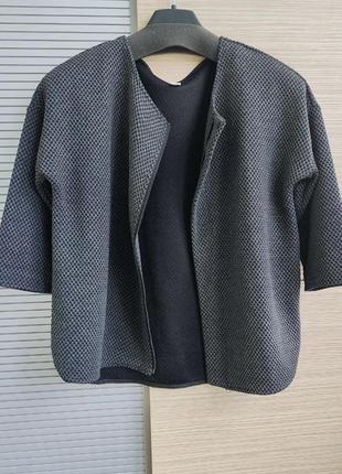Легкий стильный жакет пиджак на молнии р.м4 фото