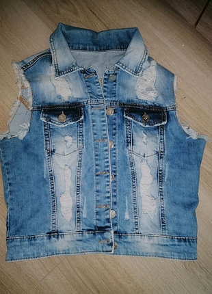 Джинсова жилетка, жилет