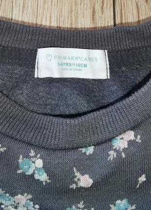 Теплое платье на флисе primark 116см3 фото