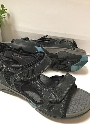 Р.37,37.5 clarks кожаные спортивные сандалии оригинал9 фото