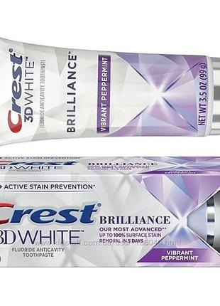 Crest 3d brilliance мега відбілювання зубів паста з поліроллю-usa5 фото