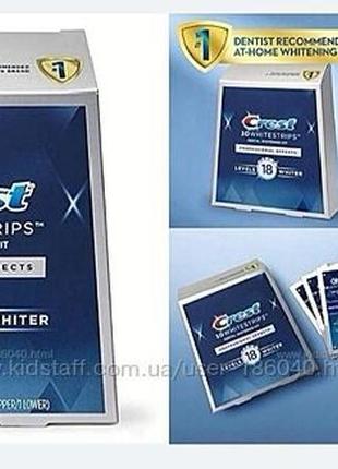 Crest 3d professional whitestrips 18 тон полоски для отбеливания зубов-usa5 фото