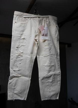 Бежевые джинсы stradivarius8 фото